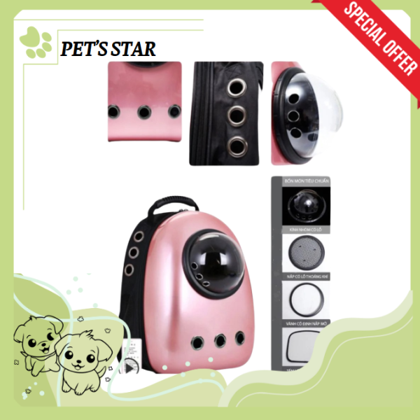 Balo phi hành gia cho thú cưng Black&Pink
