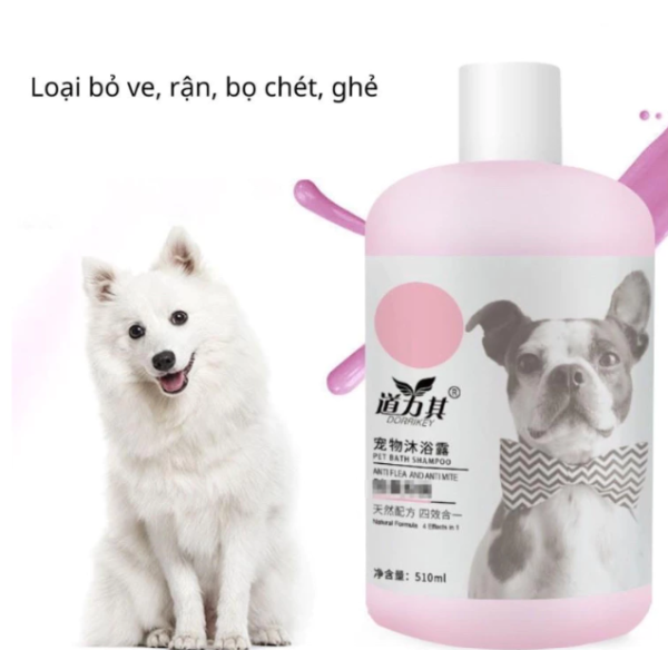 Sữa tắm cho chó mèo Dorrikey, dưỡng lông, lưu hương lâu, an toàn cho chó mèo - Hình ảnh 8