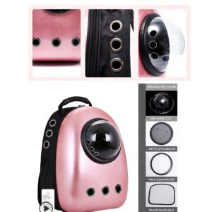 Balo phi hành gia cho thú cưng Black&Pink