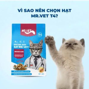 MR.VET T4 – Hạt Holistic Cho Mèo Trong Nhà