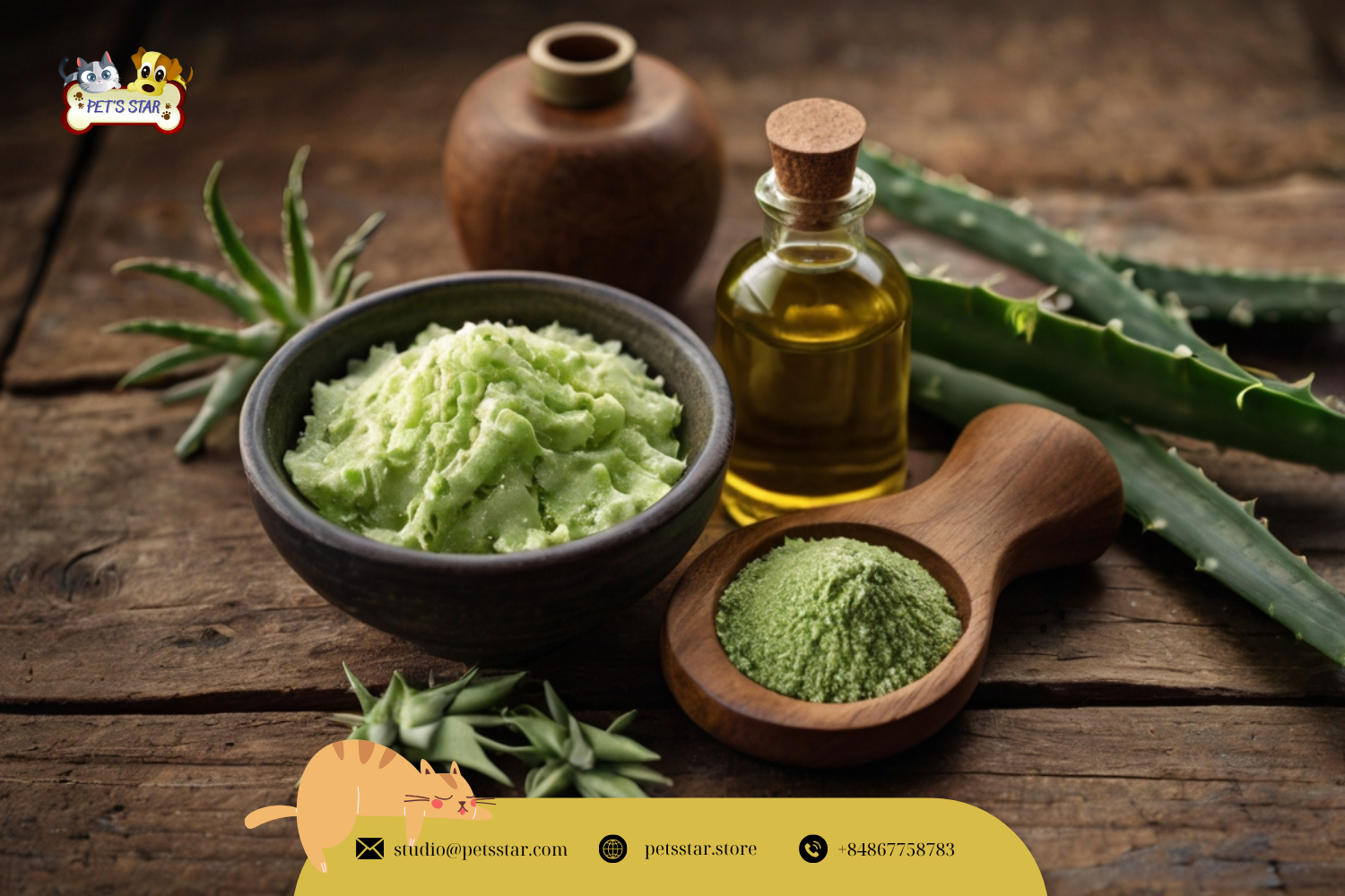 Thành phần tự nhiên trong sữa tắm chống rụng lông cho chó